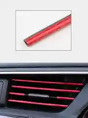 Алый накладки декоративные на кондиционер авто, 10 шт