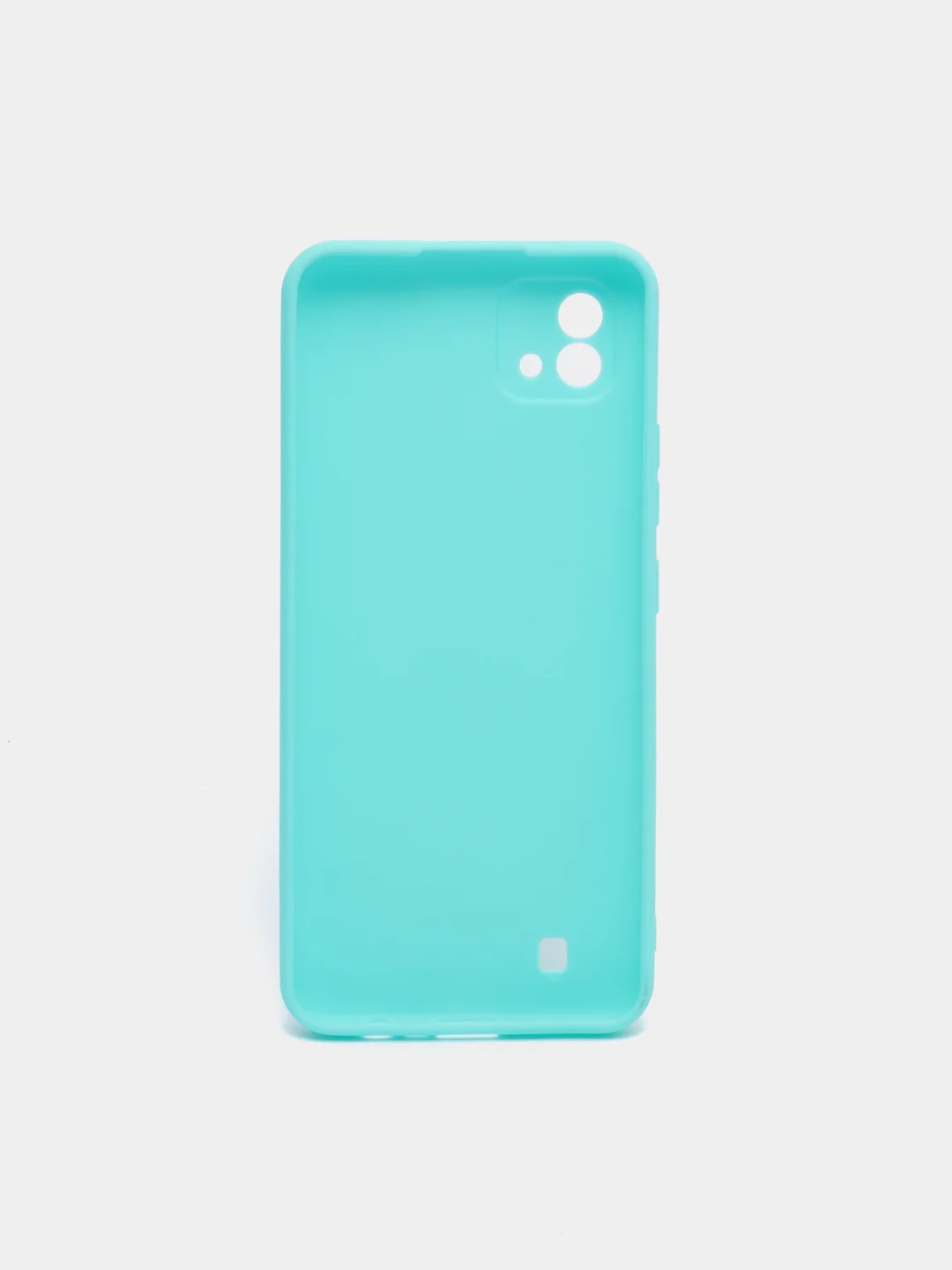 Бирюзовый чехол для Realme C20/C11 (2021) силиконовый матовый однотонный
