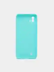 Бирюзовый чехол для Realme C20/C11 (2021) силиконовый матовый однотонный
