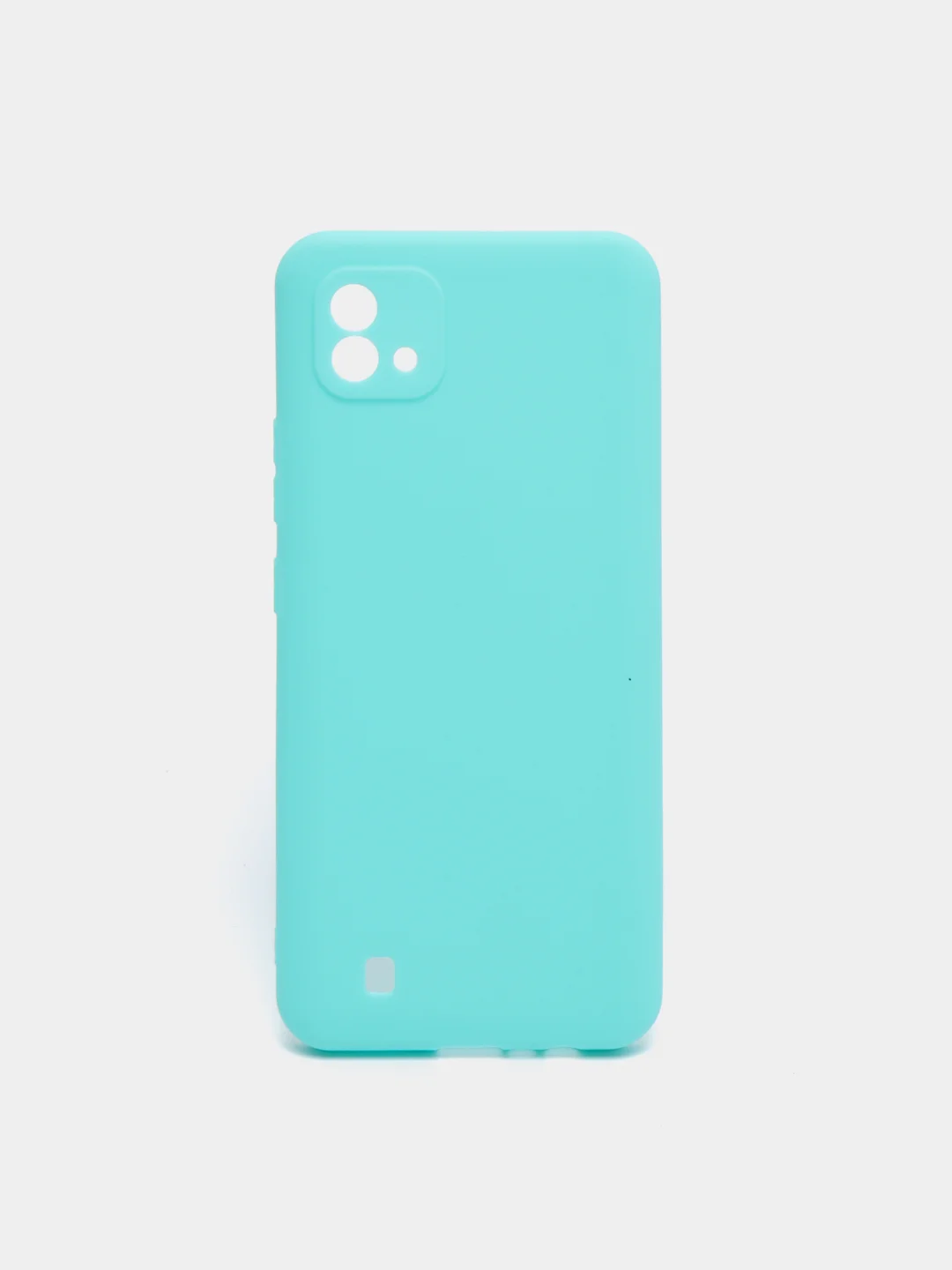 Бирюзовый чехол для Realme C20/C11 (2021) силиконовый матовый однотонный