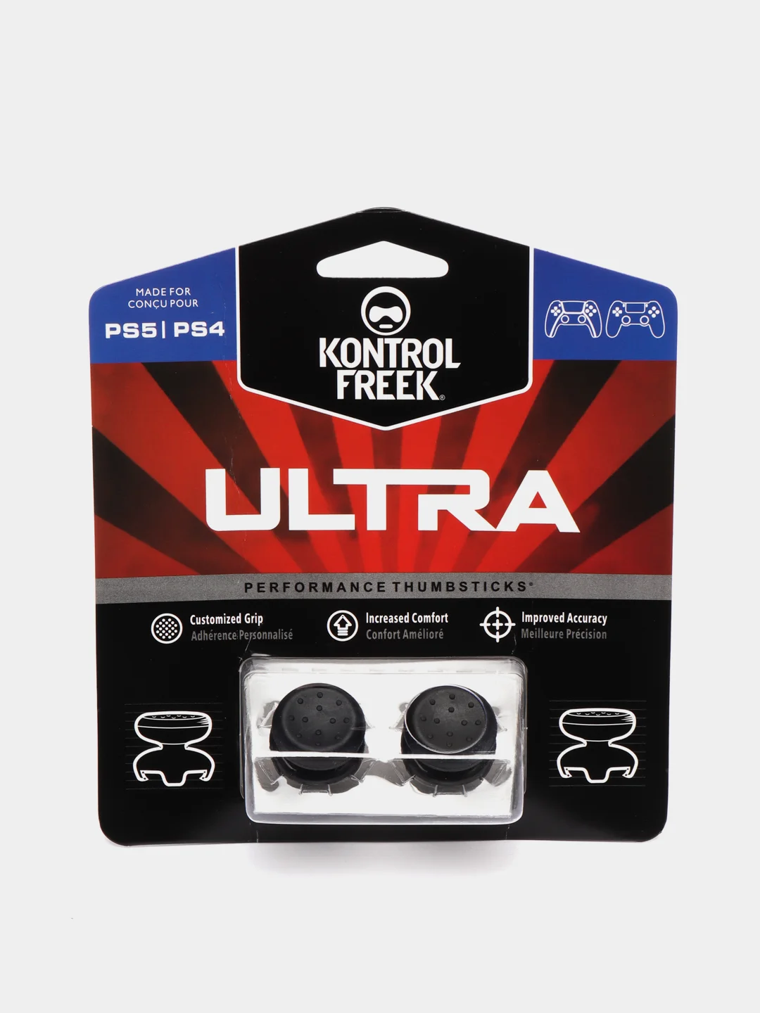 Черный накладки на стики KontrolFreek PS4 / PS5