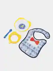 Набор для кормления Джентльмен (нагрудник+ тарелка+вилка+ложка)