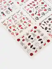 Конфетный наклейки для дизайна ногтей, 16 х 24,5 см
