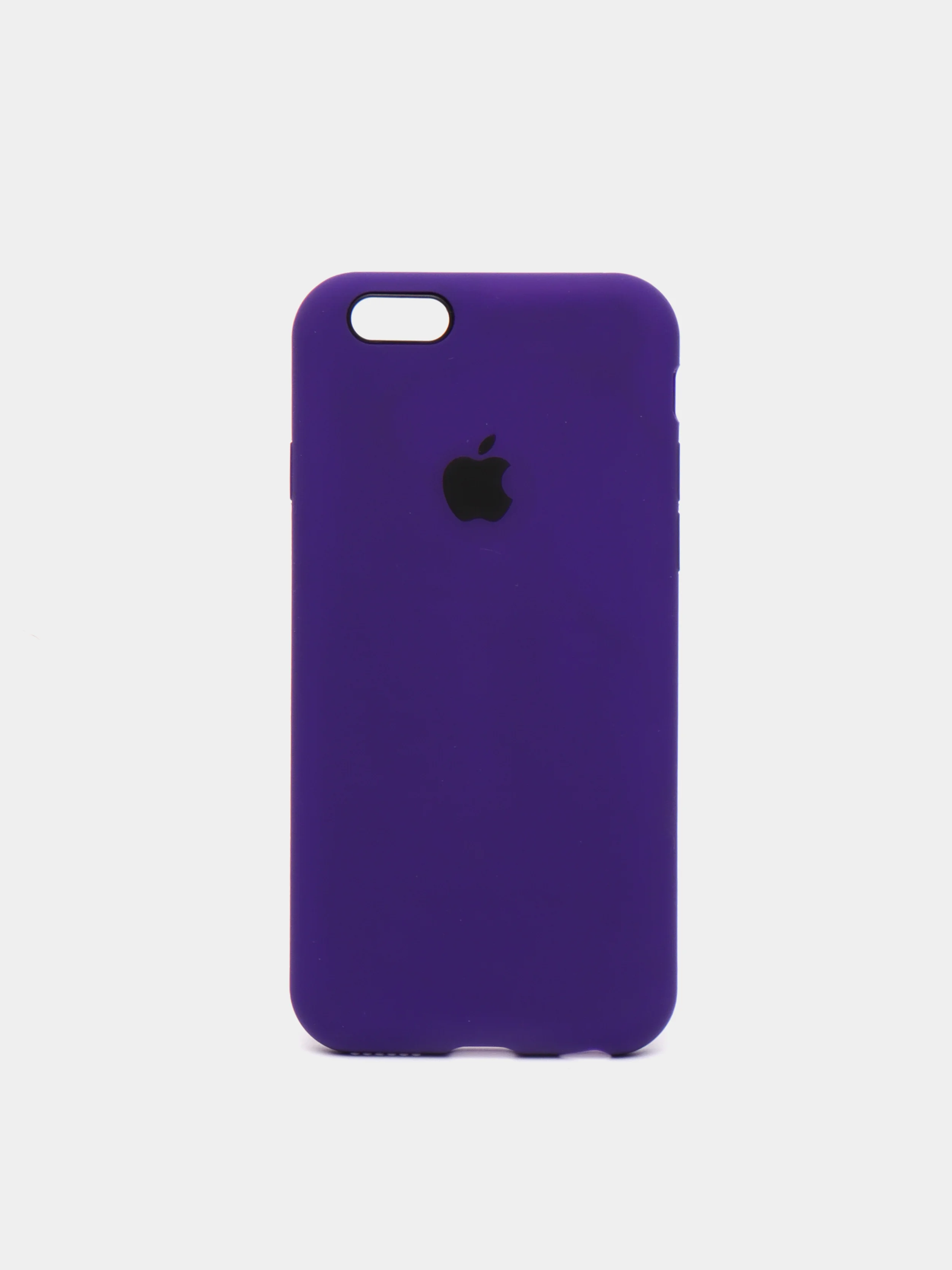 Фиолетовый cиликоновый кейс для iPhone 6, 6s, низ закрыт