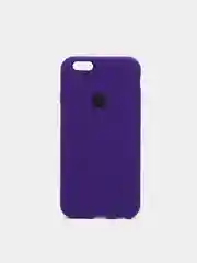 Фиолетовый cиликоновый кейс для iPhone 6, 6s, низ закрыт