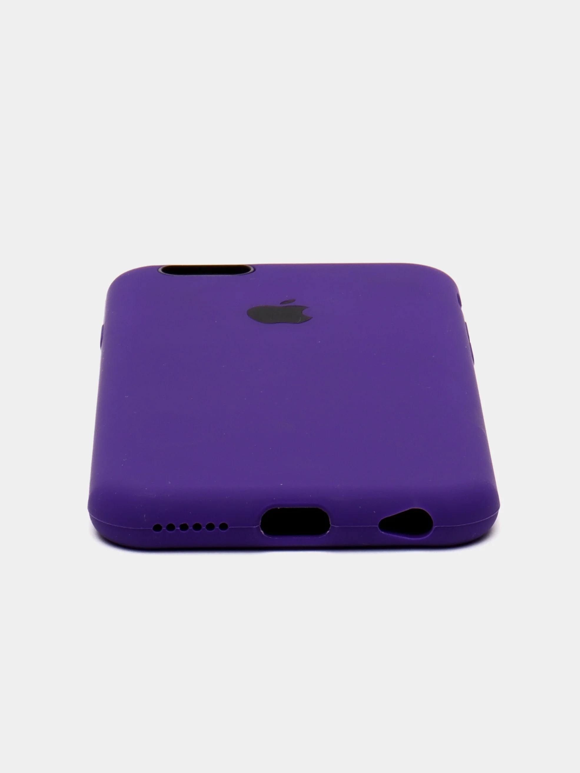 Фиолетовый cиликоновый кейс для iPhone 6, 6s, низ закрыт