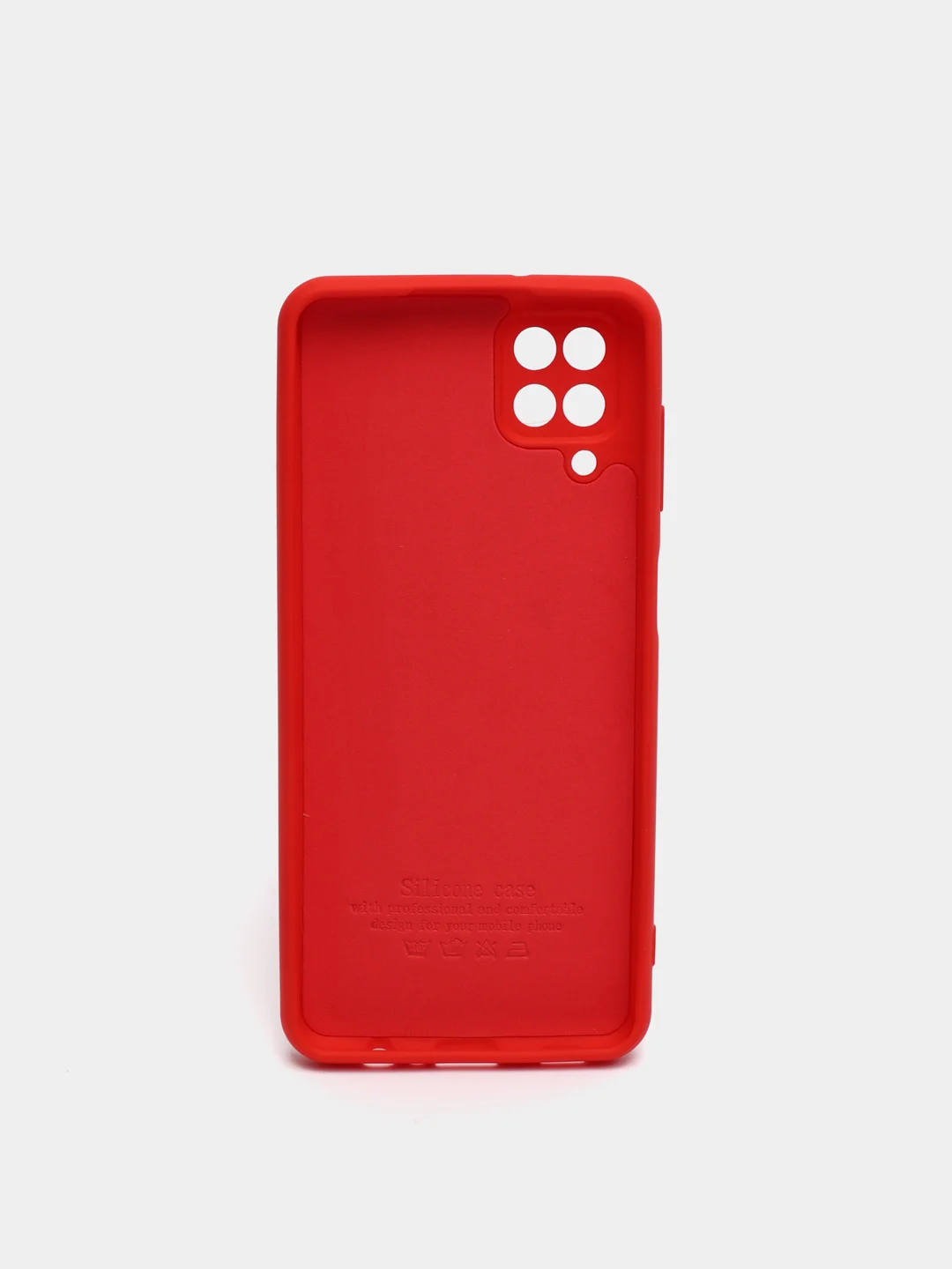 Алый чехол Silicone Cover для Samsung Galaxy A12 / M12 силиконовый