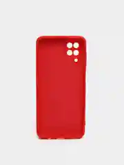 Алый чехол Silicone Cover для Samsung Galaxy A12 / M12 силиконовый