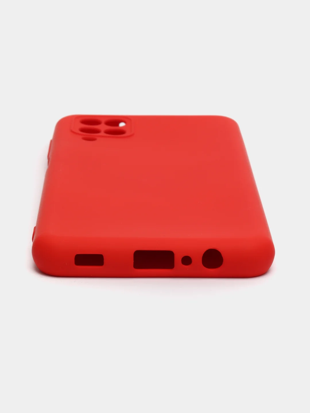 Алый чехол Silicone Cover для Samsung Galaxy A12 / M12 силиконовый