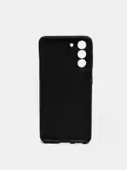 Синий чехол Samsung Galaxy S21, Самсунг Галакси С21 силиконовый, иммитация кожи