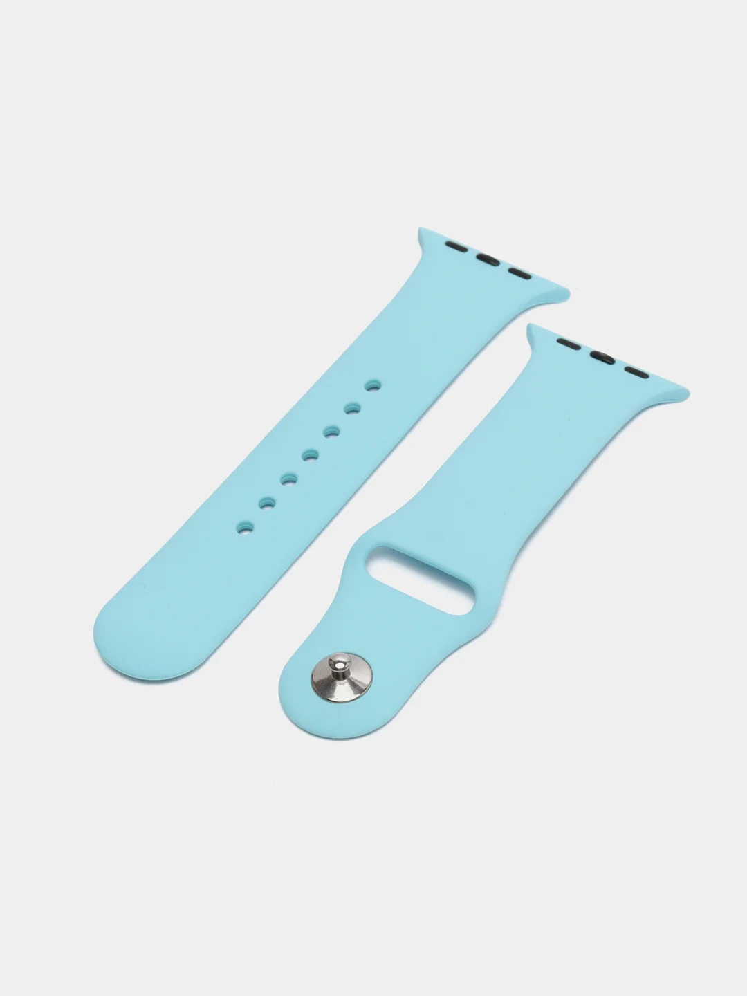 Голубой ремешок, бампер и стекло Apple Watch Classic 38 40 42 44 mm Series 1, 2, 3, 4, 5, 6, SE