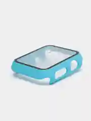 Голубой ремешок, бампер и стекло Apple Watch Classic 38 40 42 44 mm Series 1, 2, 3, 4, 5, 6, SE