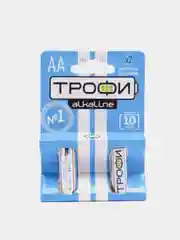 Батарейки алкалиновые Трофи AA / AAA (2 шт.), (пальчиковые / LR6, мизинчиковые / LR03)