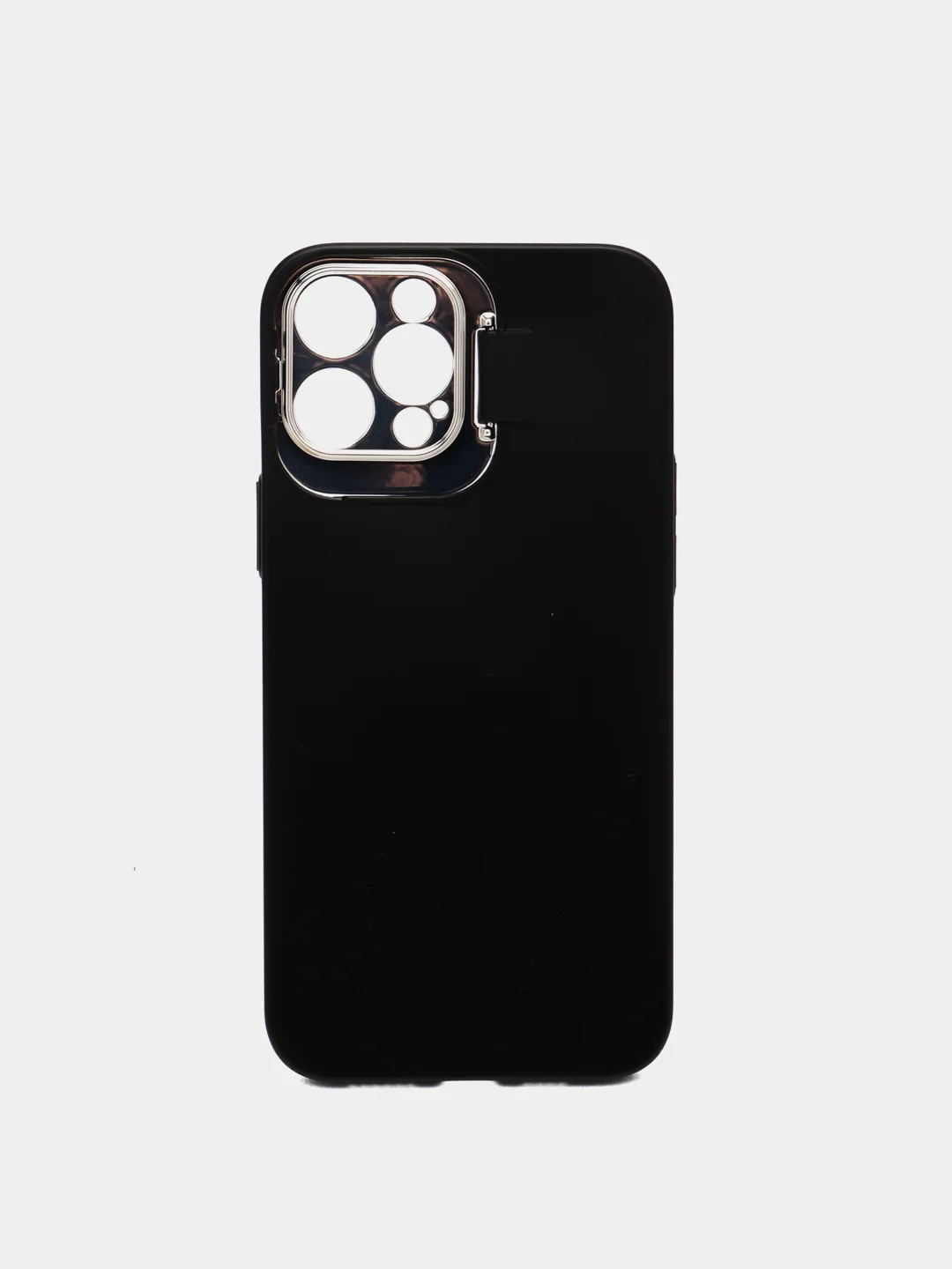 Черный чехол iPhone 12 Pro Max пластиковый матовый ультратонкий с защитой камеры
