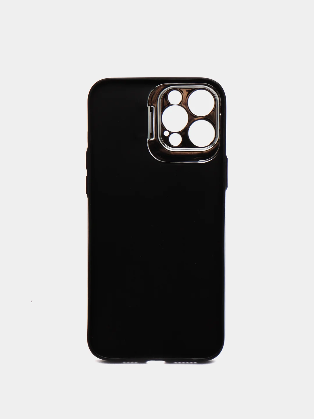 Черный чехол iPhone 12 Pro Max пластиковый матовый ультратонкий с защитой камеры
