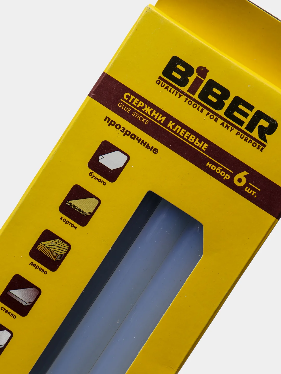Прозрачный стержни для клеевого пистолета BiBER