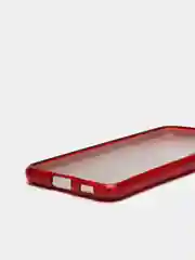 Красный чехол блестящий Samsung Galaxy S21, накладка c блёстками Самсунг S 21