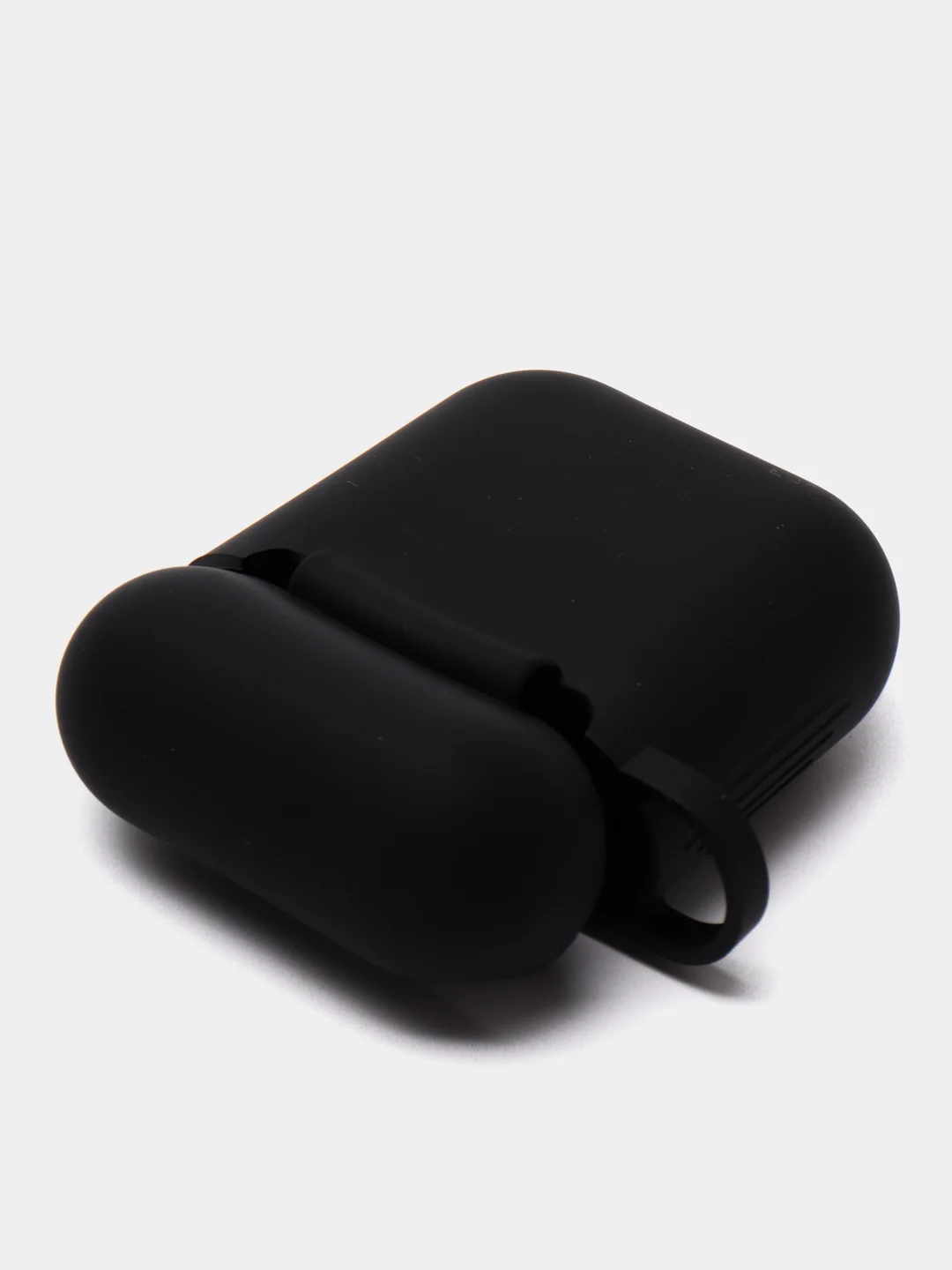 Черный чехол для наушников Apple AirPods 1, AirPods 2 силиконовый