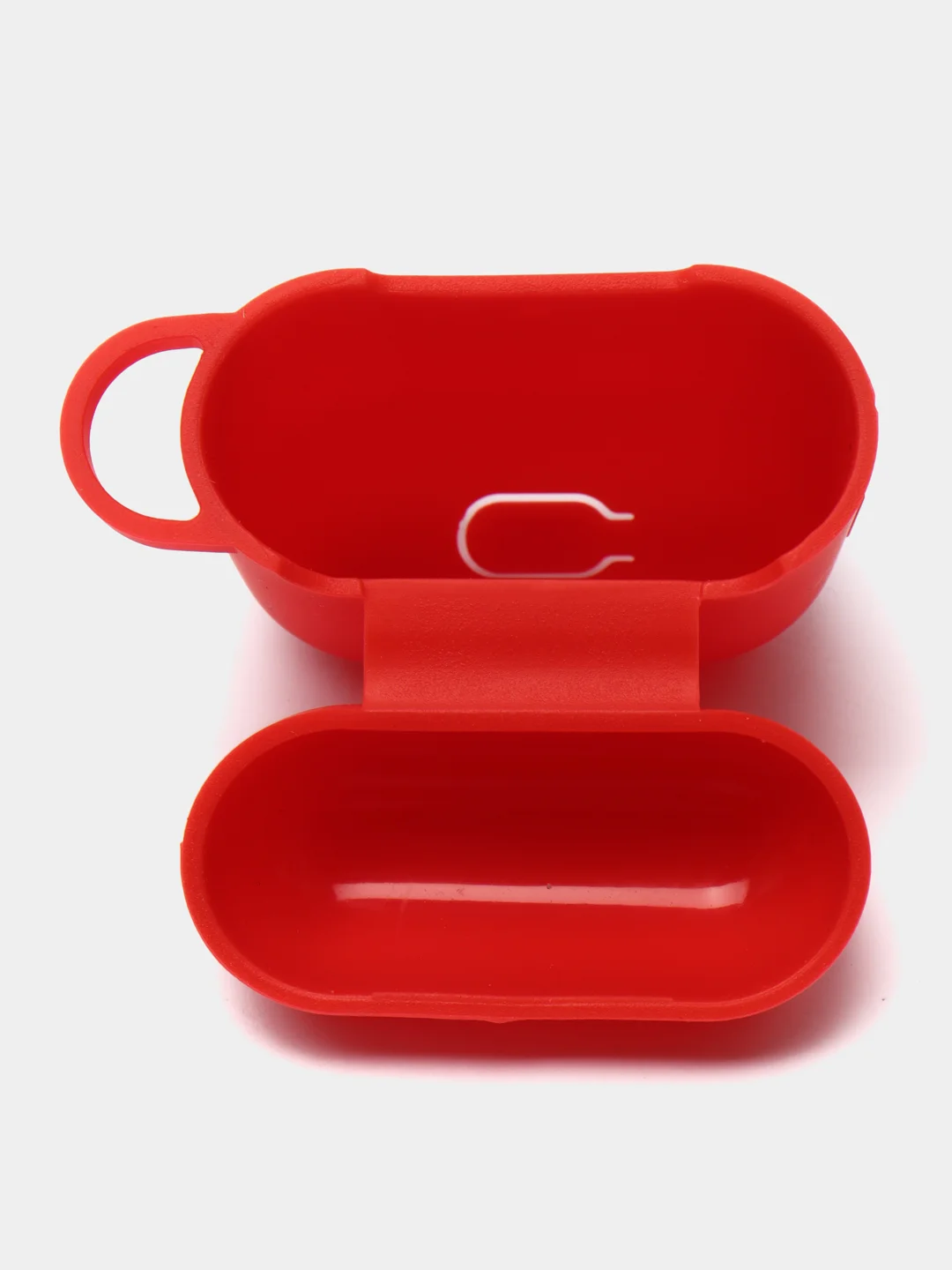 Красный чехол для наушников Apple AirPods 1, AirPods 2 силиконовый
