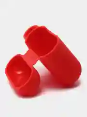 Красный чехол для наушников Apple AirPods 1, AirPods 2 силиконовый