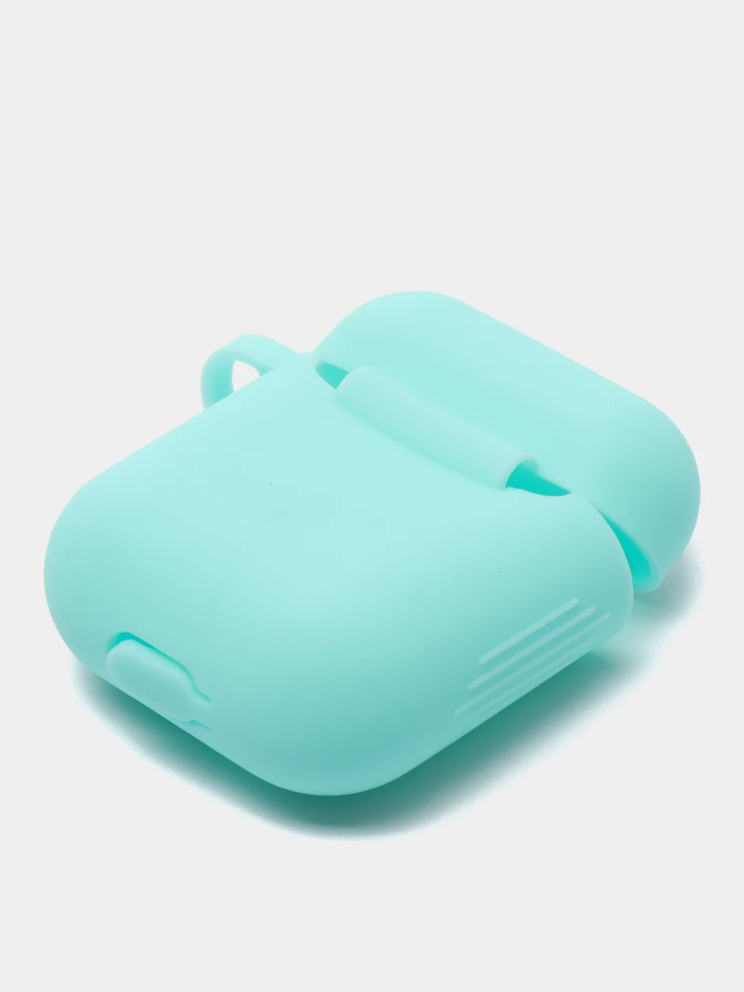 Голубой чехол для наушников Apple AirPods 1, AirPods 2 силиконовый