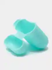 Голубой чехол для наушников Apple AirPods 1, AirPods 2 силиконовый