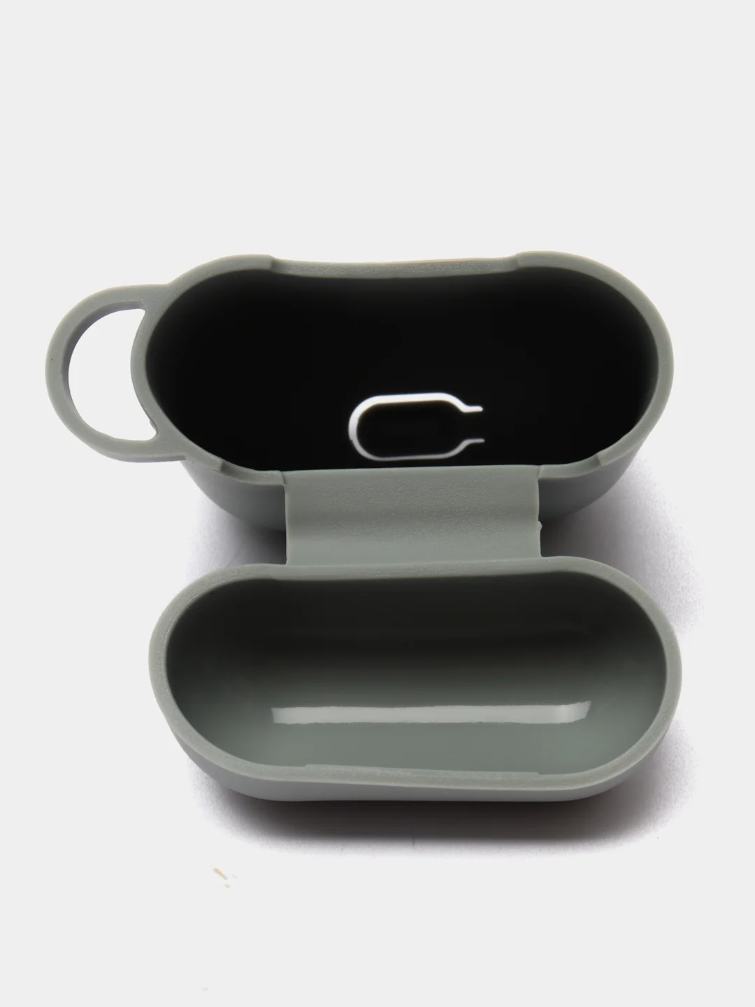 Серый чехол для наушников Apple AirPods 1, AirPods 2 силиконовый