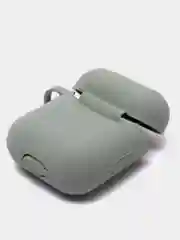 Серый чехол для наушников Apple AirPods 1, AirPods 2 силиконовый