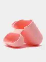 Розовый чехол для наушников Apple AirPods 1, AirPods 2 силиконовый