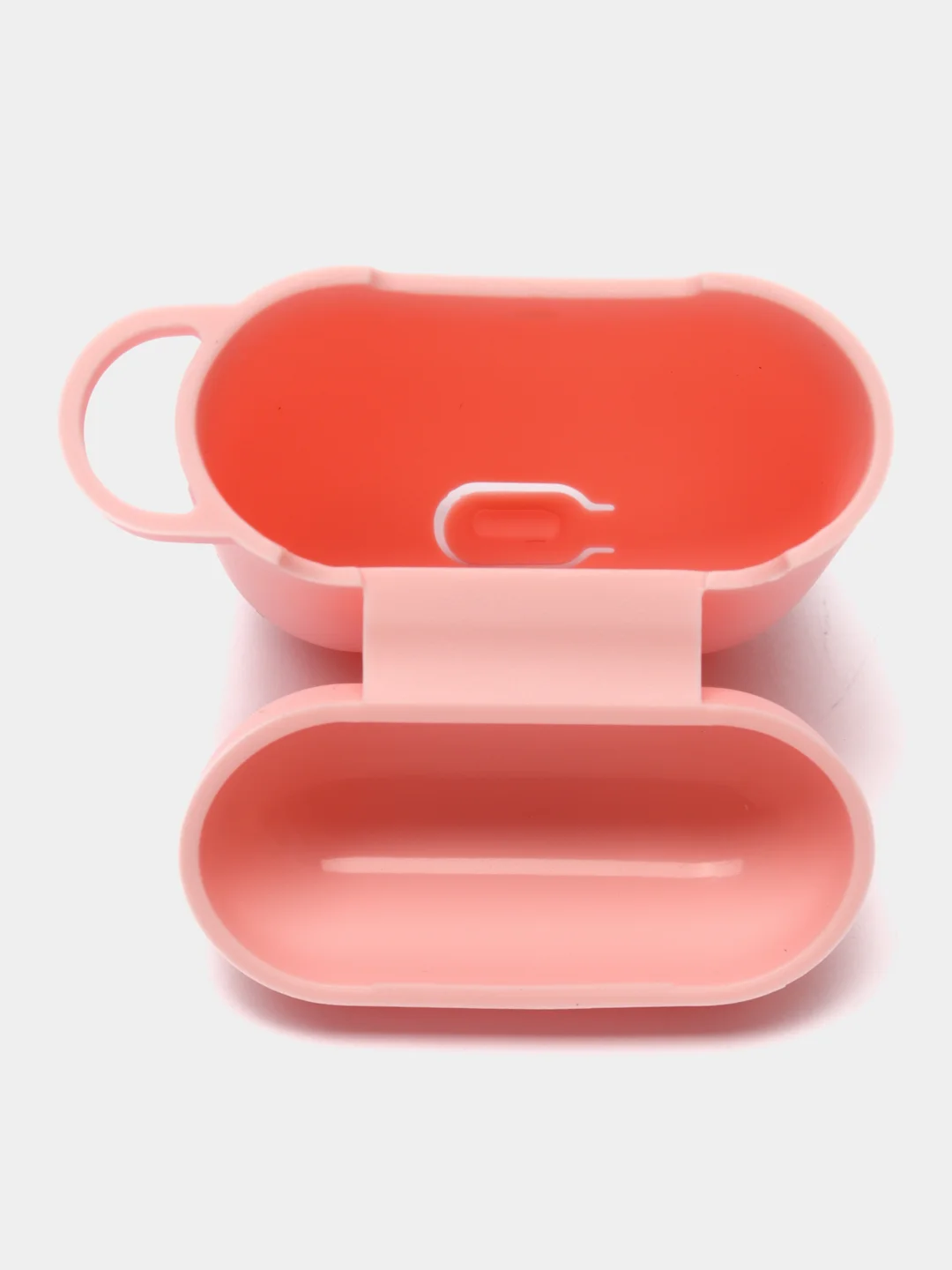 Розовый чехол для наушников Apple AirPods 1, AirPods 2 силиконовый