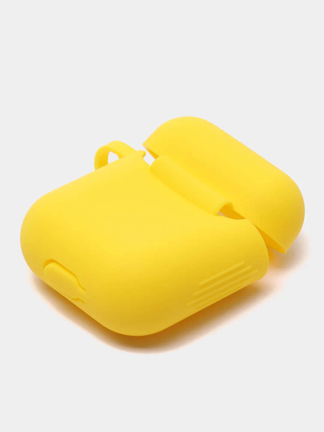 Желтый чехол для наушников Apple AirPods 1, AirPods 2 силиконовый