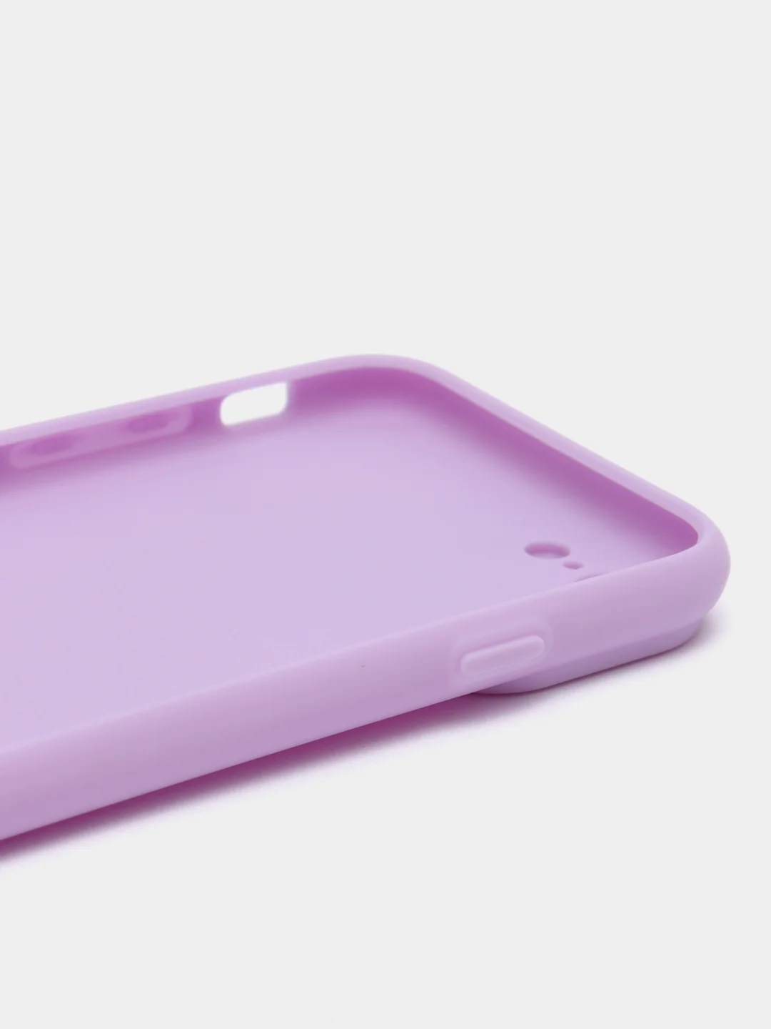Лавандовый чехол iPhone 7 / 8 / SE 2020 силиконовый с закрывающейся камерой