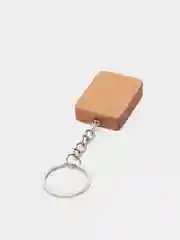 Брелок для ключей с японскими символами, из дерева