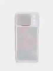 Коралловый меланж чехол Samsung Galaxy A02 силиконовый переливающийся жидкий с блестками и защитой камеры