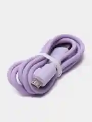 Фиолетовый быстрая зарядка, кабель  Lightning/ Micro-USB/ Type-C