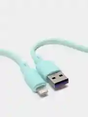 Бирюзовый быстрая зарядка, кабель  Lightning/ Micro-USB/ Type-C