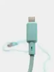 Бирюзовый быстрая зарядка, кабель  Lightning/ Micro-USB/ Type-C
