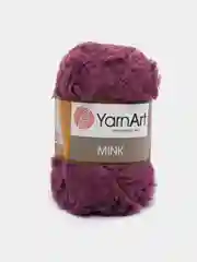 Фуксия пряжа  YarnArt Mink, полиамид, 50 г, 75 м, (имитация меха)