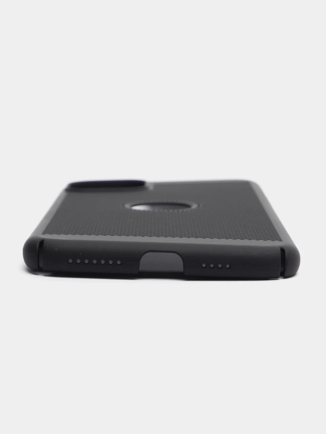Черный чехол ультратонкий с перфорацией для Айфон iPhone 11, iPhone 11 Pro, iPhone 11 Pro Max