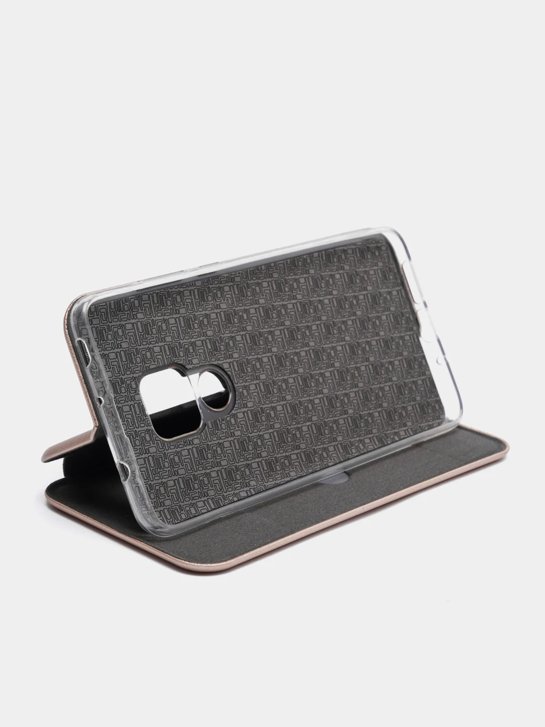 Золотой чехол книжка Huawei Mate 20