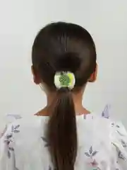 Желтый резинки для волос, 1 штука