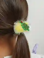 Желтый резинки для волос, 1 штука