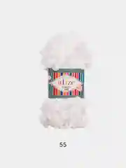 Белый puffy Fine Alize пряжа маленькими петельками