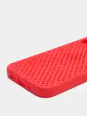 Красный чехол силиконовый с перфорацией для Айфон  iPhone 11 /11 Pro / 11 Pro Max / 12