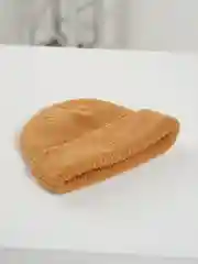 Хаки шапка бини унисекс мягкая