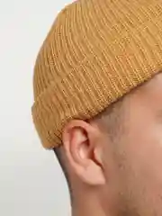 Хаки шапка бини унисекс мягкая
