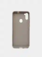 Серый чехол для Samsung A11/A115F/M11 силиконовый, матовый, однотонный