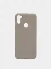 Серый чехол для Samsung A11/A115F/M11 силиконовый, матовый, однотонный
