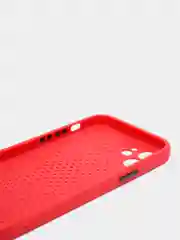 Красный чехол силиконовый с перфорацией для Айфон  iPhone 11 /11 Pro / 11 Pro Max / 12