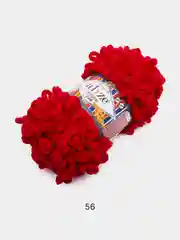 Вишнёвый puffy Fine Alize пряжа маленькими петельками